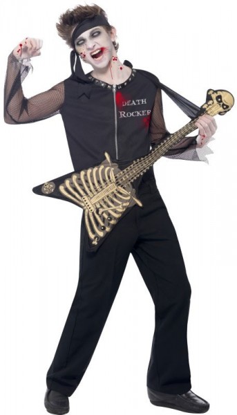Halloween costume undead rock star for kids