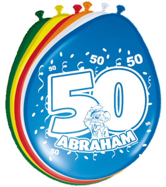 8 szalonych balonów urodzinowych Abrahama