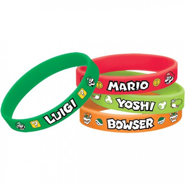 6 Super Mario rubber bands