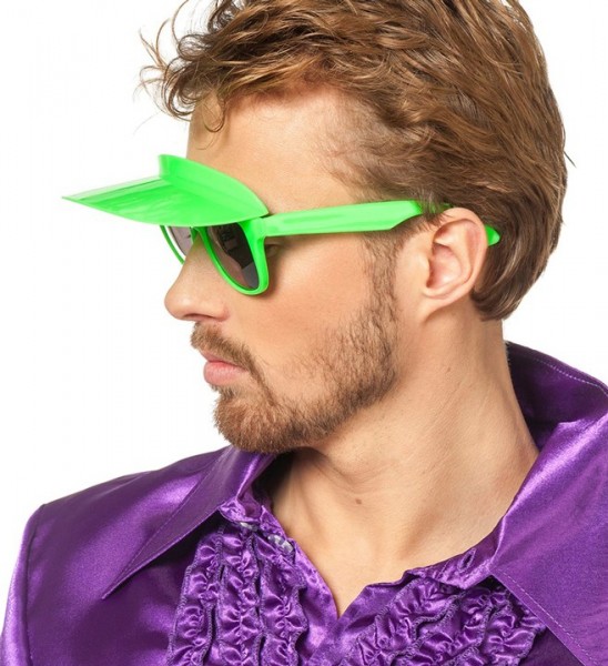 Neonowe zielone okulary przeciwsłoneczne