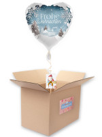 Weiße Weihnacht Folienballon 71cm