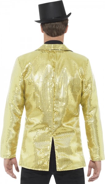 Sequin jacket in gold