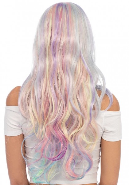 Rainbow wig pastel for women 3