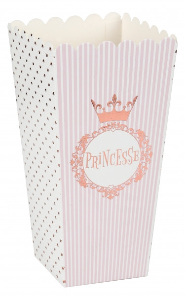 8 st Princesse popcorn lådor 17cm