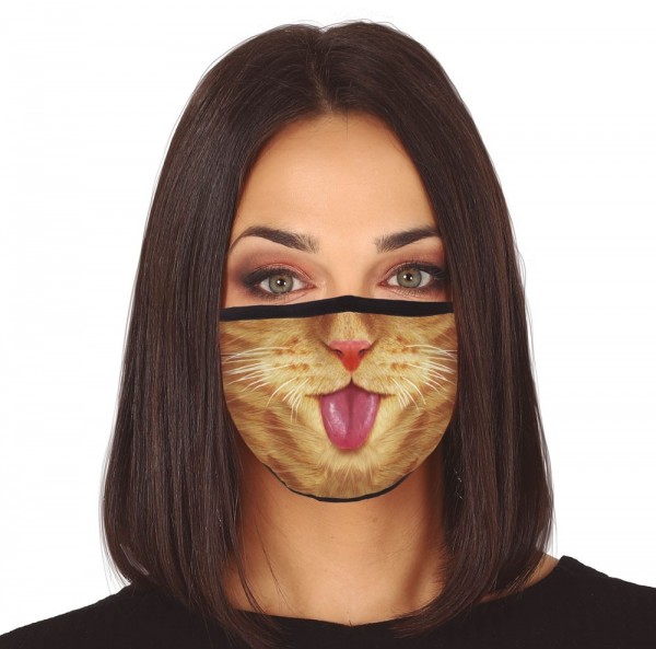 Katzen Mund-Nase-Maske
