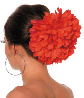 Röd blomma tofs huvudbonad hårklämma