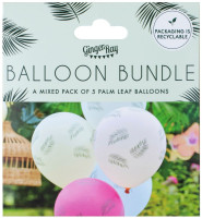 Vorschau: 5 Tropical Heat Latexballons 30cm