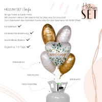 Vorschau: Wedding Ballonbouquet-Set mit Heliumbehälter