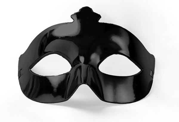 Party Maske Mystik Metallic Schwarz