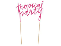 Vorschau: Tropical Party Tortendeko in Pink 24cm