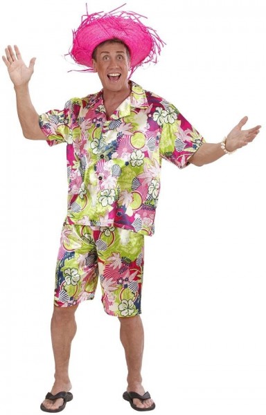 Emocionante disfraz de Hawaii para hombre