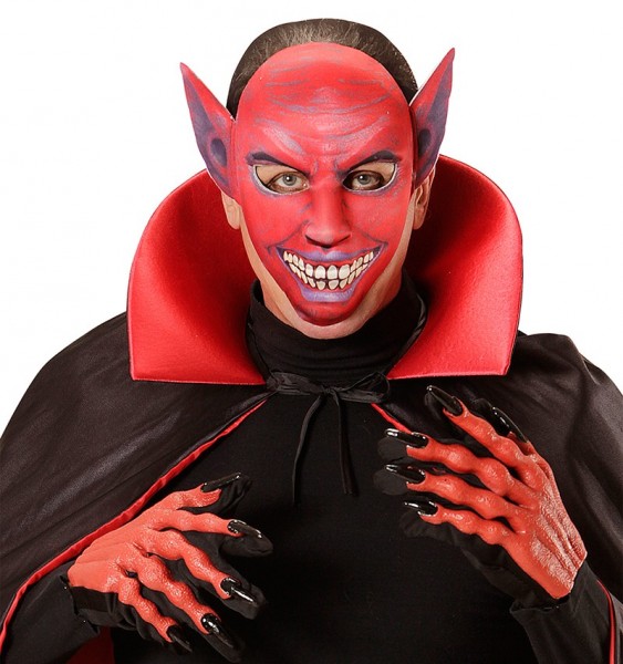 Masque de diable qui rit rouge
