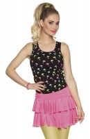 Preview: Neon-pink ruffle skirt Tina