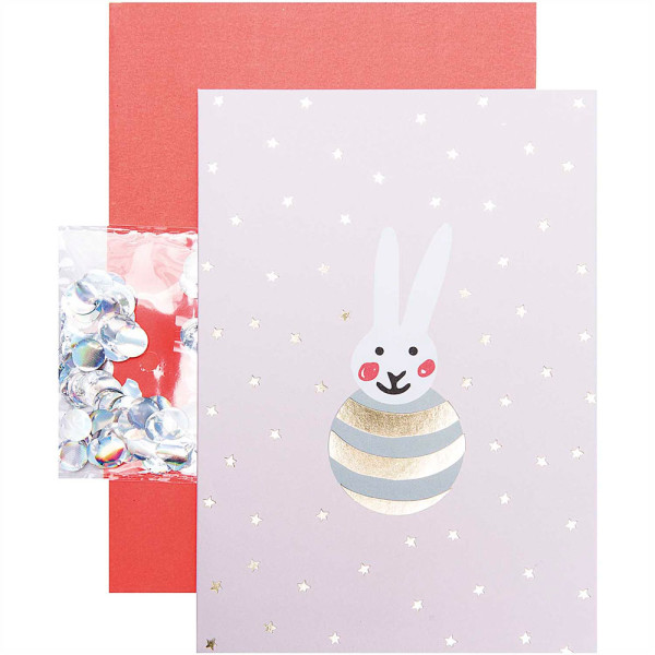 DIY gratulationskort set Hello Baby Bunny