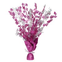 Aperçu: Fontaine de table Happy Pink Sparkling 80e anniversaire 42cm