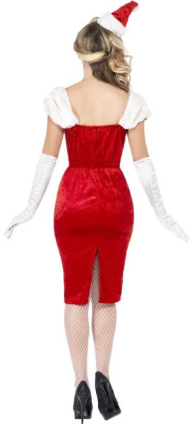 Costume da Babbo Natale sexy da donna rosso e bianco 2