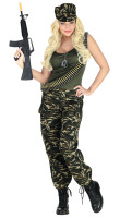Vorschau: Armee Soldat Kostüm für Damen