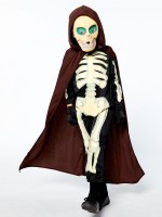 Preview: Crazy Grim Reaper skeleton costume for children