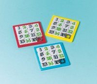Kolorowe puzzle zabawy przesuwane puzzle z numerami 12 sztuk