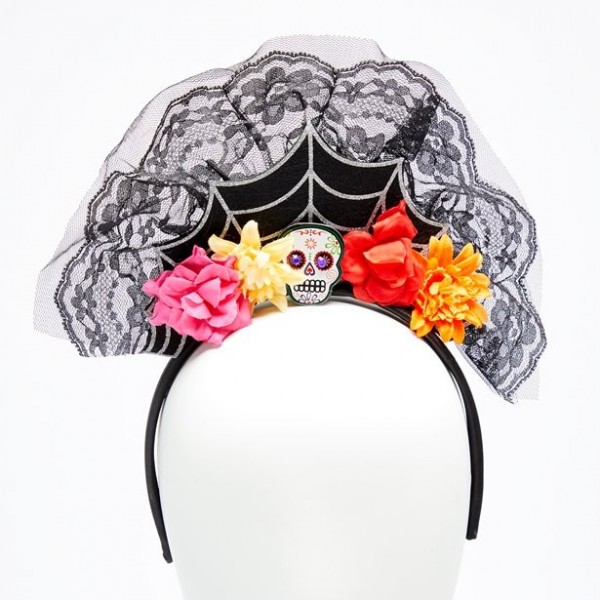 Day of the dead spider headdress