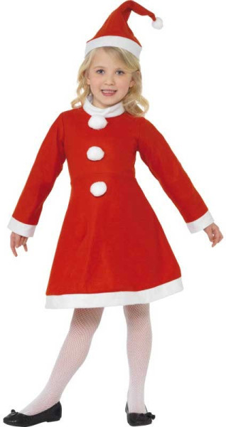 Christmas girl Santa Clara child costume