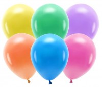 100 farvede øko-pastelballoner 30 cm