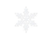 Oversigt: 10 hvidpapir-snefnug Lona 9cm