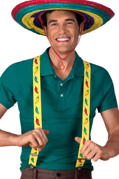 Fiesta Mexico suspenders