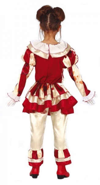 Horror circus clown costume for girls 2