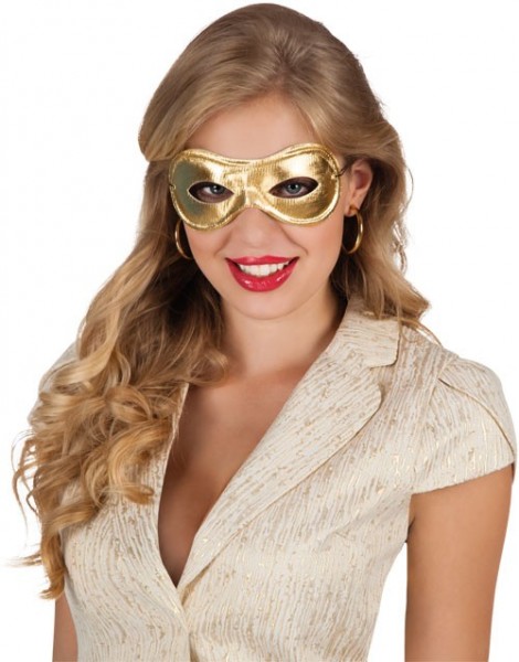 Goud metallic oogmasker