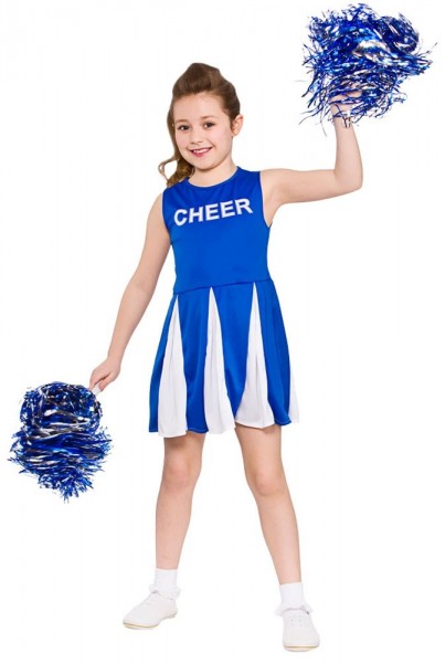 Robe de pom-pom girl Hayden bleue pour enfant