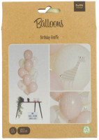 Widok: 12 balonów urodzinowych żyrafy 33 cm