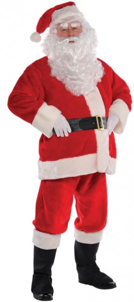 Santa Weihnachtsmann Kostüm Deluxe 6-teilig