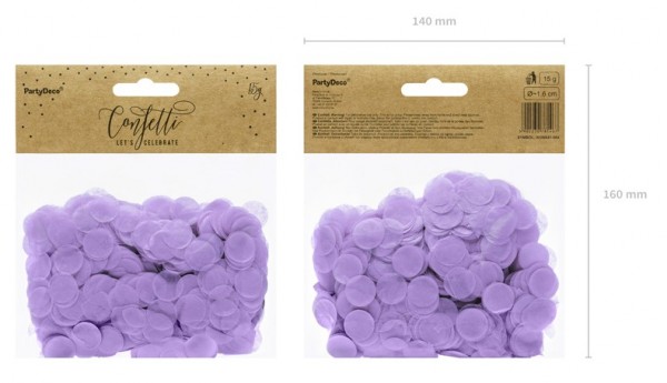 Lavendel confetti voor feestbeesten 15 g 2