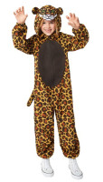 Overall-Kostüm Leopard für Kinder