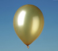 Widok: 9 metalicznych balonów lateksowych Island Gold 30cm