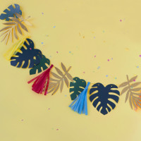 Preview: Caribbean Vibes palm leaf garland 2m