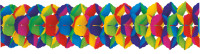 XXL regenboog kleurrijke slingers 25x1000cm