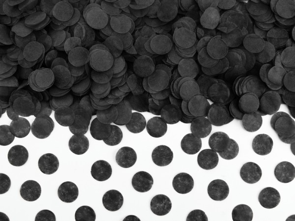 Feestbeest confetti zwart 15g