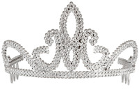 Silver glitter tiara