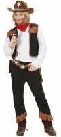 Preview: Black fringed western child costume