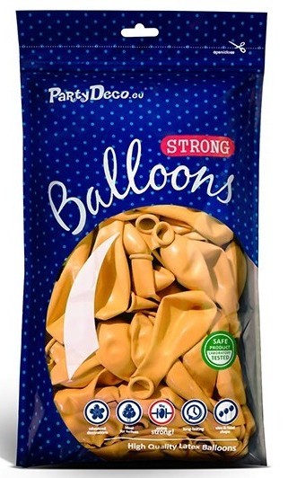 50 Partystar Luftballons gelb 27cm 2