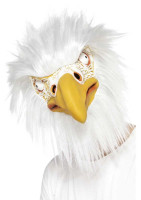 Adler latex mask with fur application
