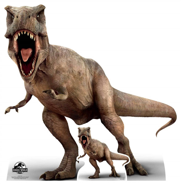Tyrannosaurus Rex kartonnen uitsparing 1m