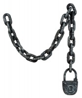 Oversigt: Uhyggelig fængslet kæde med lås