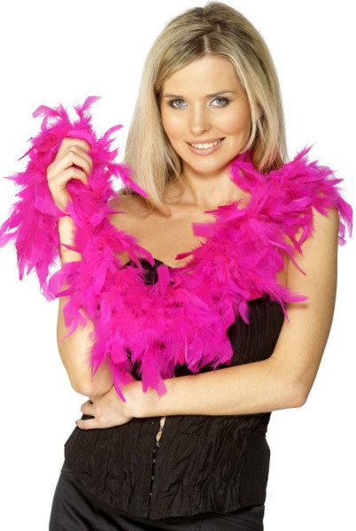 Pink feather boa 180cm