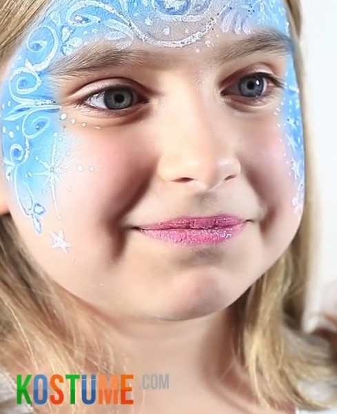 Blauwe Elsa make-up set