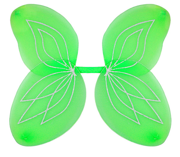 Gröna glittervingar för tjejer