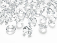 10 Strooidecoratie Diamanten Doorzichtig 2 cm