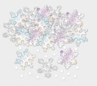 Shimmering snowflakes sprinkle decoration 14g